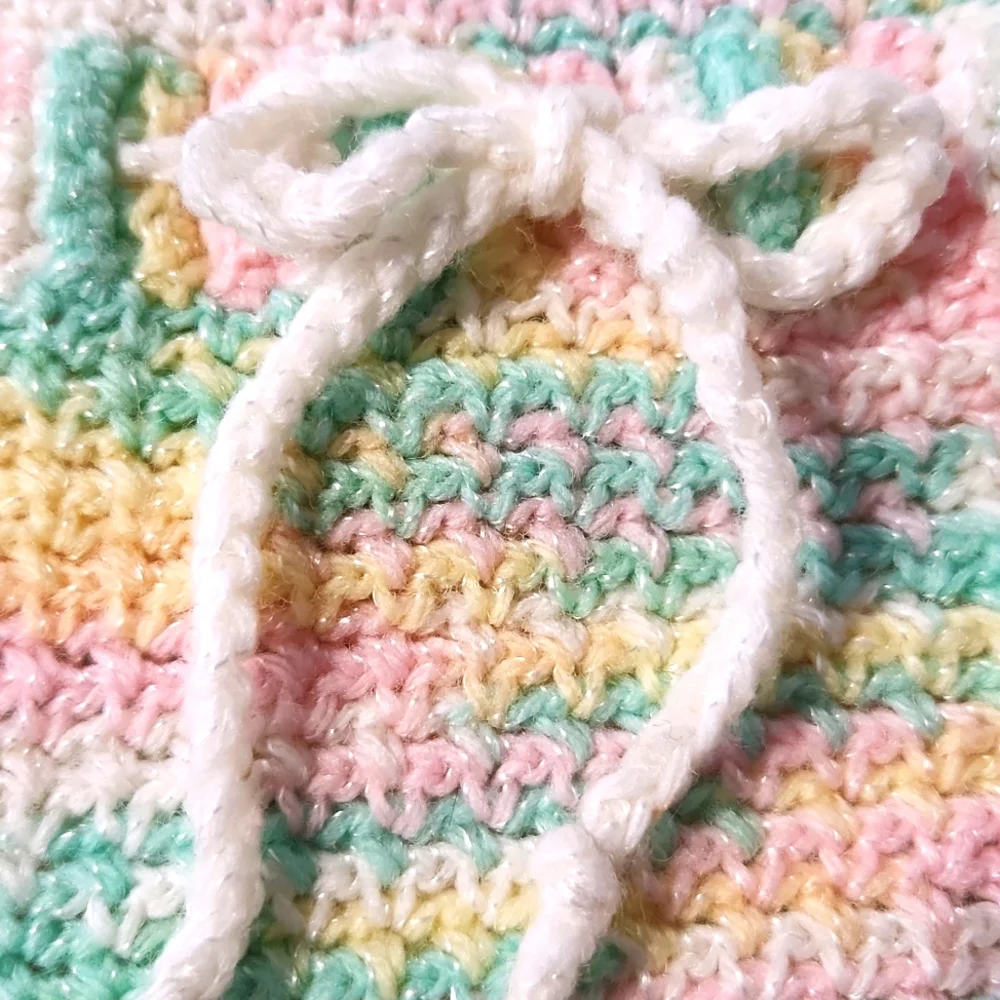 Knitted Spring Variegated Pastel Baby Romper